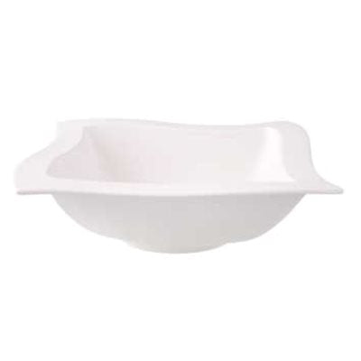 Villeroy & Boch NewWave 57 Oz Square Salad Bowl - White | Elegant Serving Bowl for Salads, Pasta, Fruit & Entertaining | Perfect for Dinner Parties, Family Gatherings & Holiday Meals