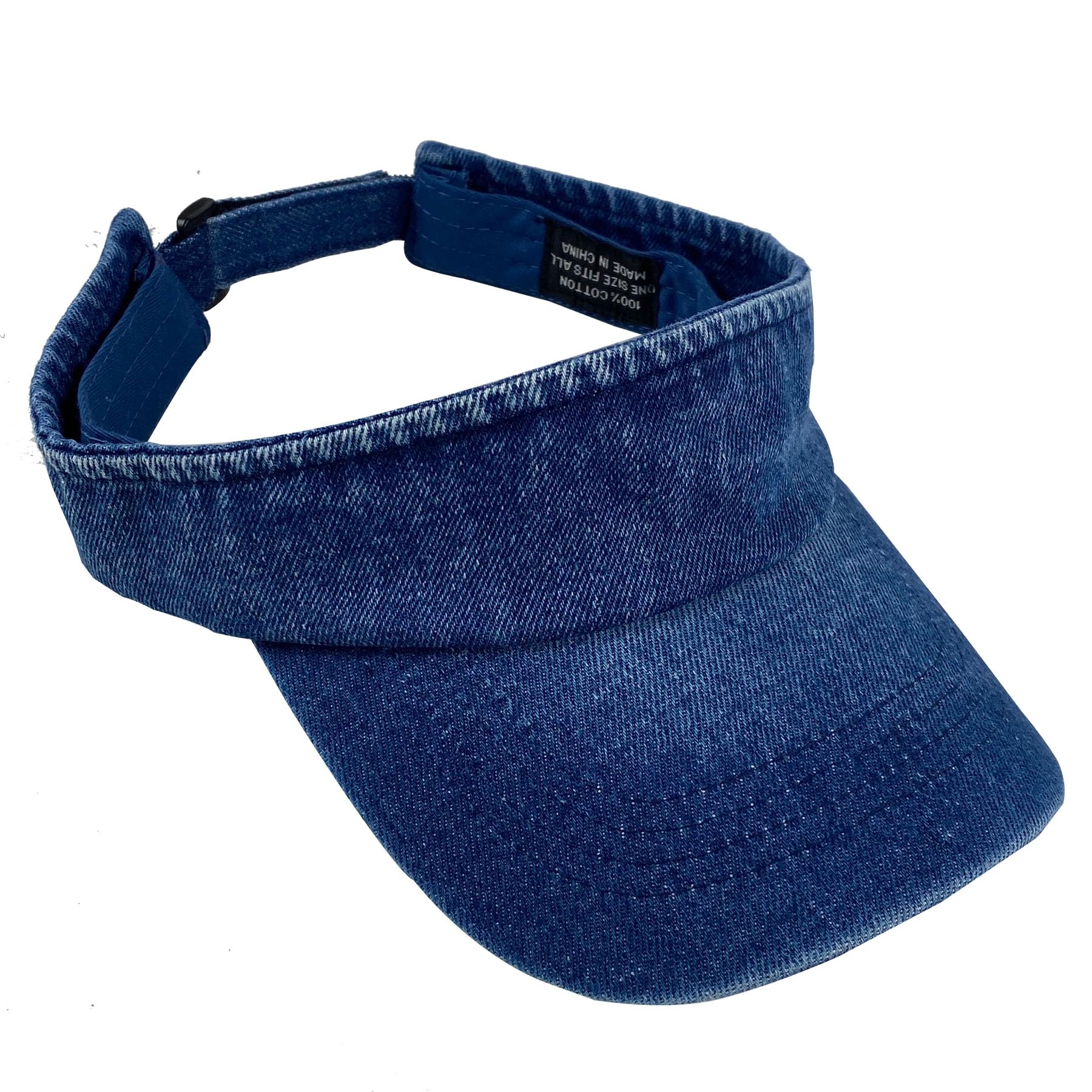 Women's Adjustable Denim Sun Visor Hat - Retro Sport Cap for Beach, Golf, Tennis & Outdoor Activities | UV Protection Summer Hat for Sports & Casual Wear