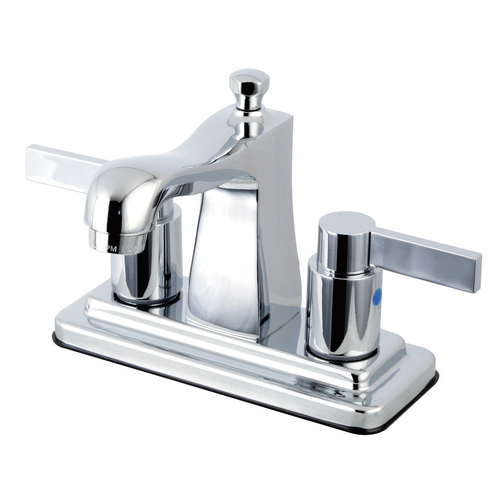 Kingston Brass FB4641NDL 4-Inch Centerset Bathroom Faucet - Brushed Nickel Finish for Bathroom Sink, Perfect for Modern Home & Commercial Use