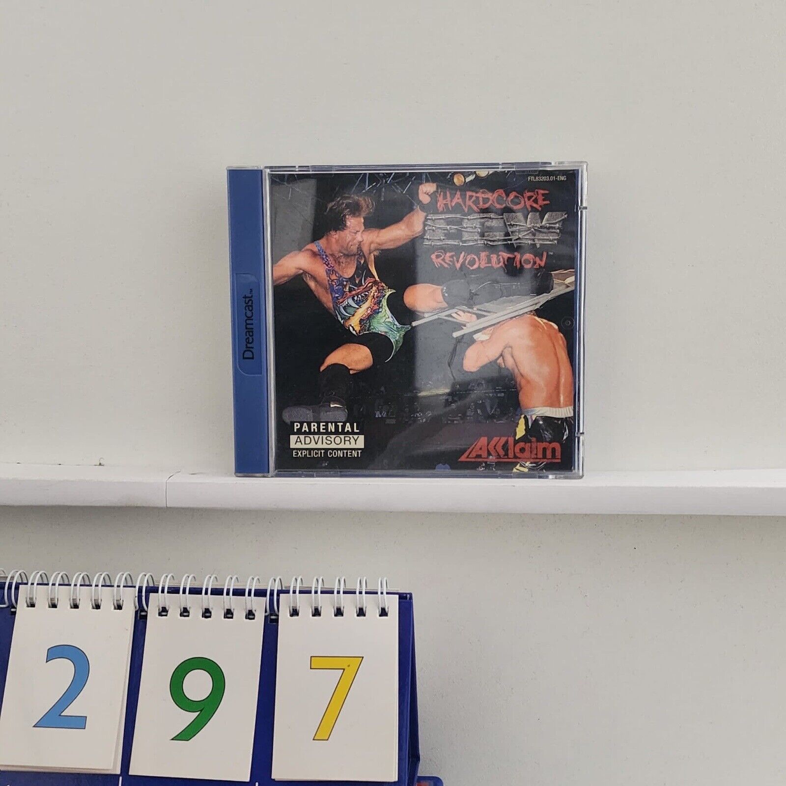 ECW Hardcore Revolution Sega Dreamcast Video Game with Original Manual - PAL Version - Classic Wrestling Game for Retro Gaming Enthusiasts & Collectors