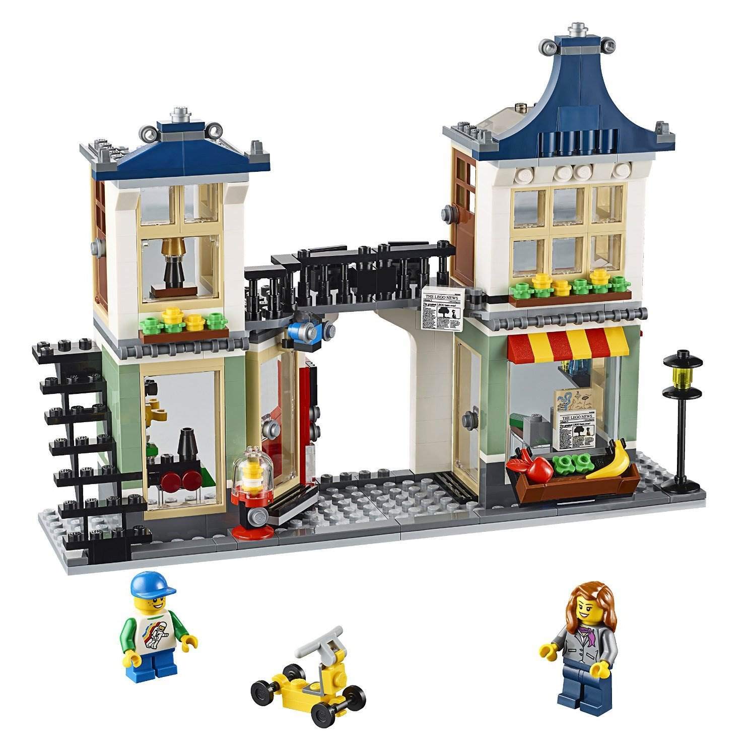 LEGO Creator Toy & Grocery Shop Building Set - 3-in-1 Modular Store Model Kit for Kids & Adults - Perfect for Creative Play, Gift Giving & Home Decor Display