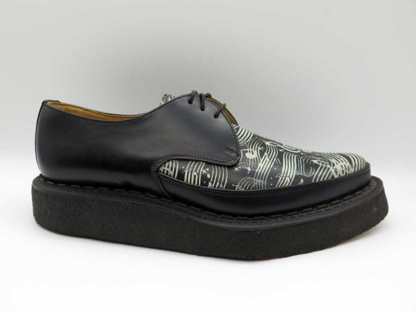 George Cox 8775 Gibson Music Note Loafers - Vintage-Inspired Leather Shoes for Men & Women | Perfect for Concerts, Music Events & Casual Wear