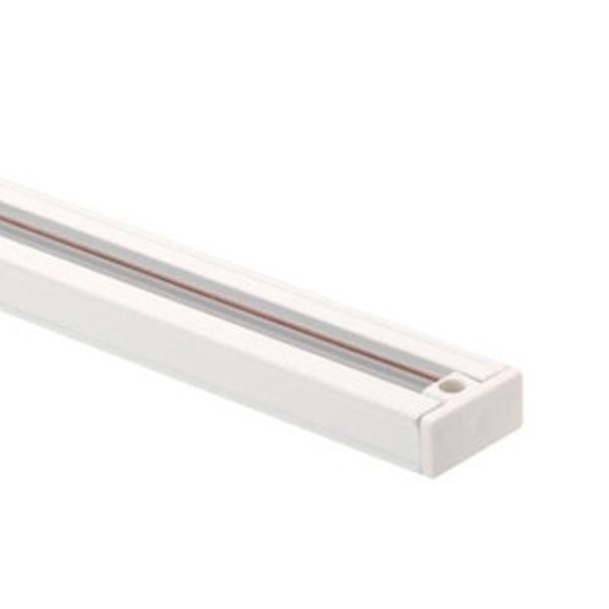 6 Ft. Track Rail One Circuit Lighting System - Halo White Finish for Modern Home & Commercial Spaces | Perfect for Kitchens, Living Rooms, and Retail Stores