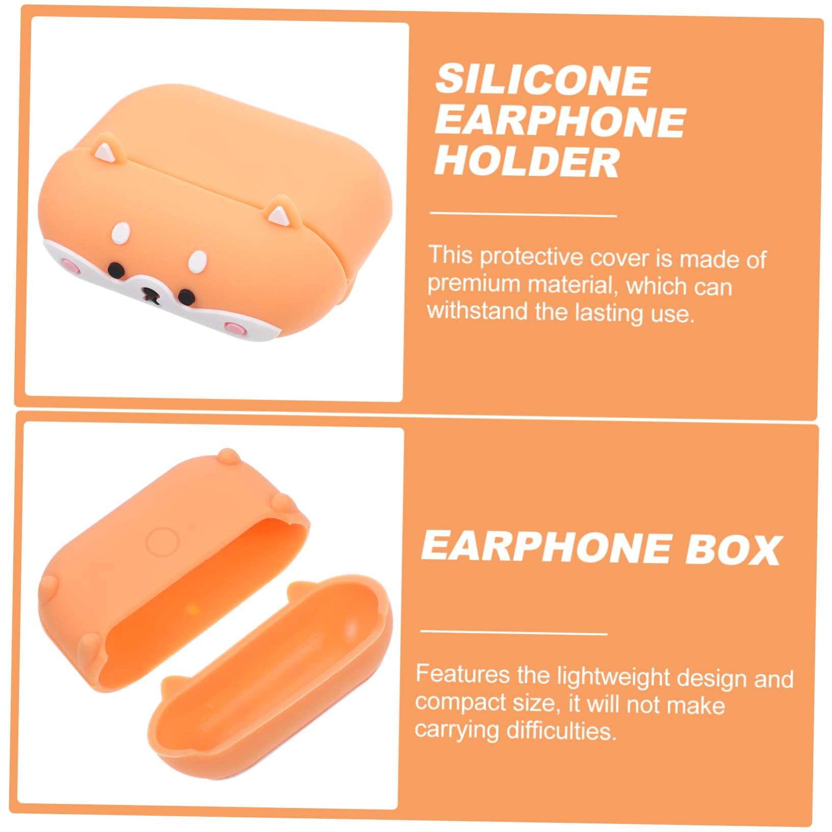 Veemoon Premium Box Earphone Case - Durable Headphone Storage Organizer for AirPods, Earbuds & Wireless Headphones - Perfect for Travel, Gym & Daily Use
