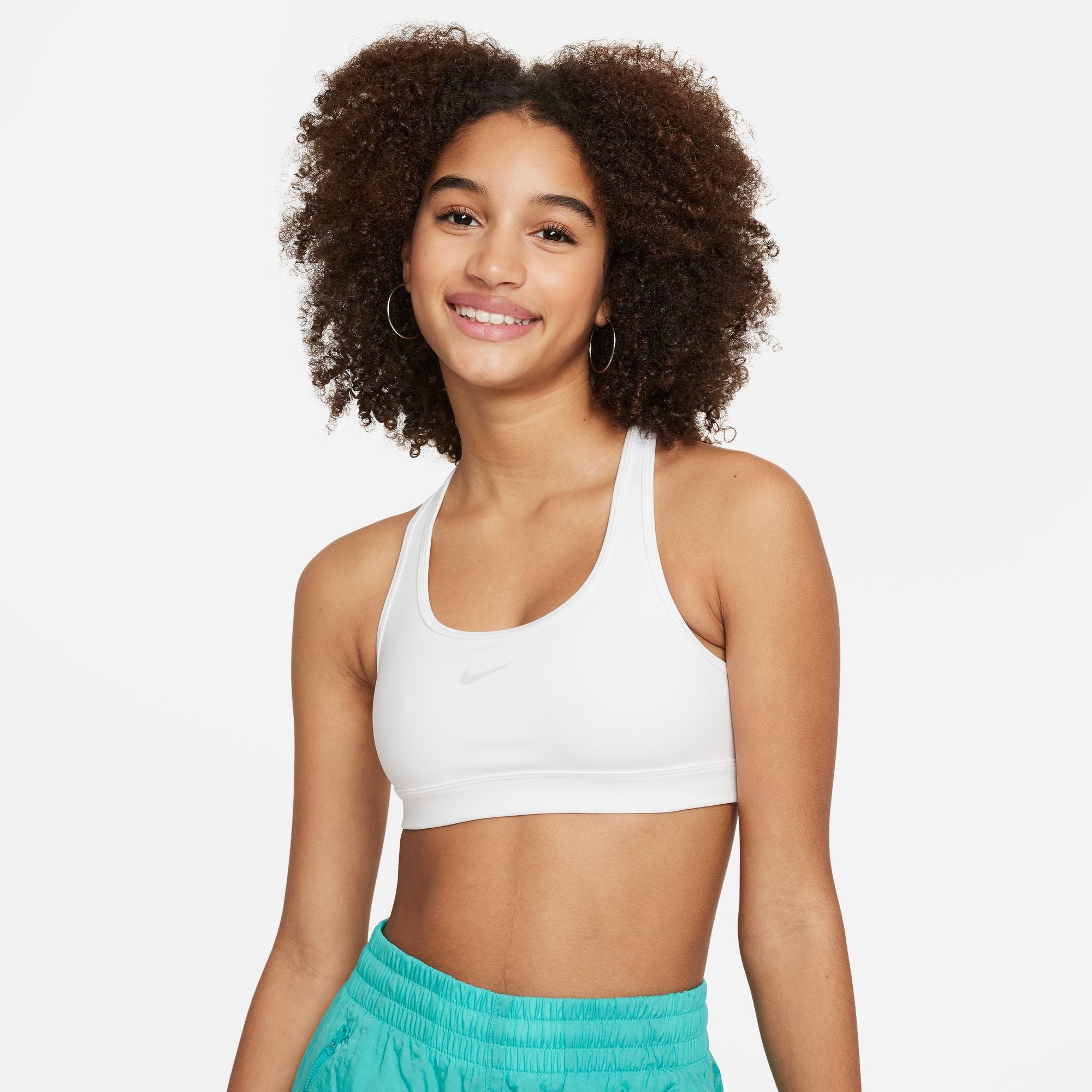 Nike Youth Swoosh Sports Bra for Girls - Breathable Workout Top for Running, Yoga & Gym - Comfortable Athletic Support for Active Teens