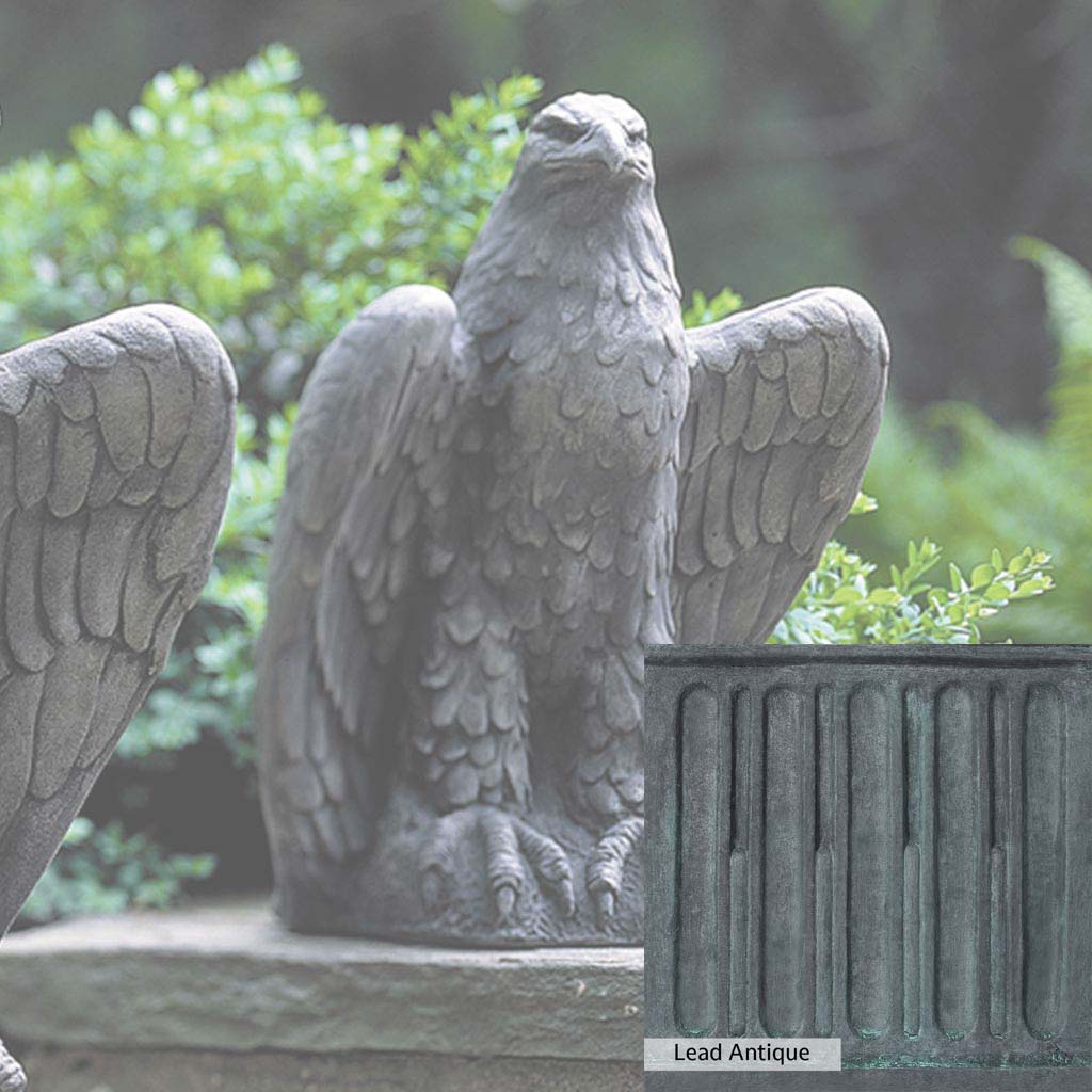 Campania International Eagle Looking Right Statue - Bronze Eagle Sculpture for Home & Garden Decor - Perfect for Outdoor Patio, Lawn, or Office Display