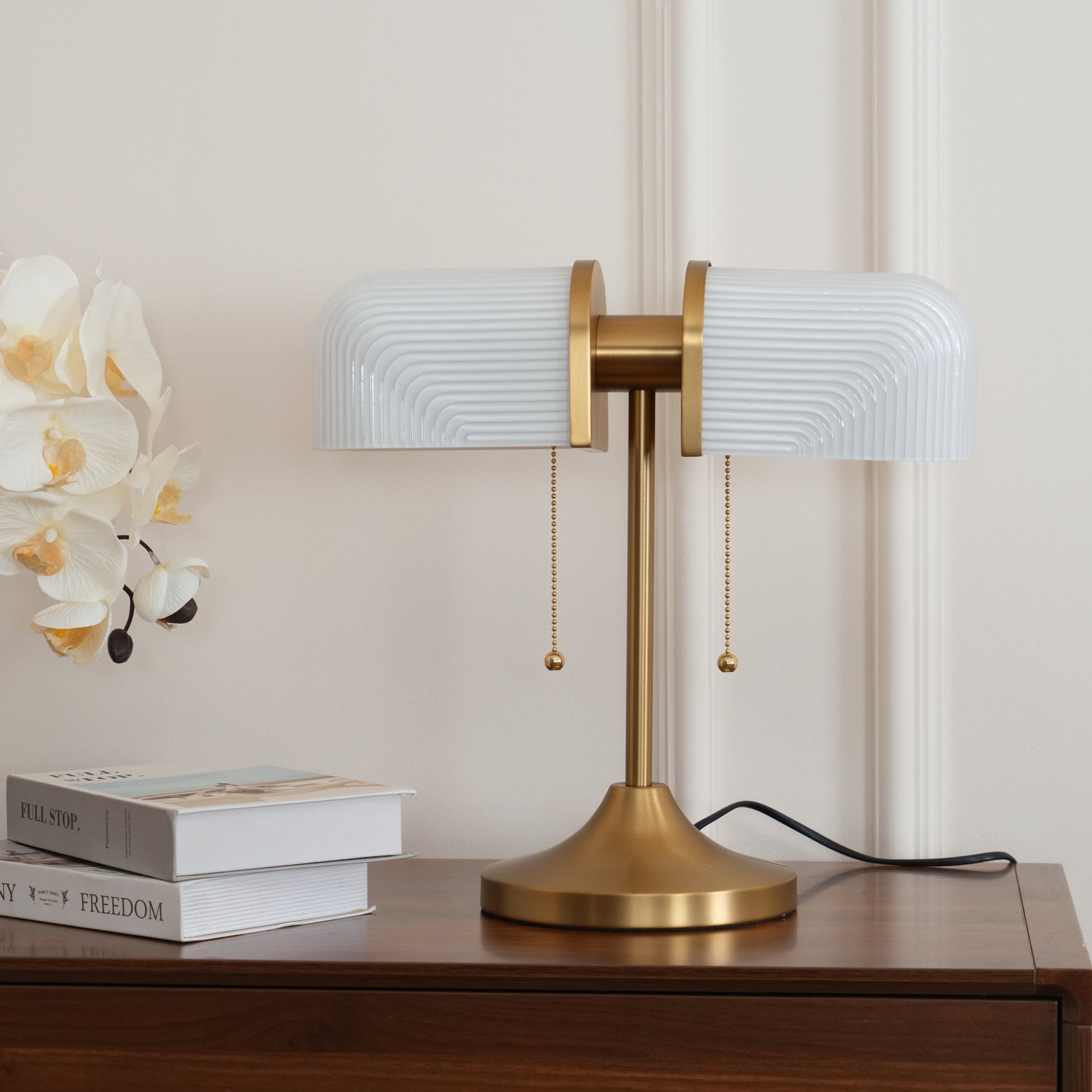 Ashby Table Lamp - Modern LED Desk Light with Adjustable Brightness, USB Charging Port, Perfect for Home Office, Bedroom, and Study Room