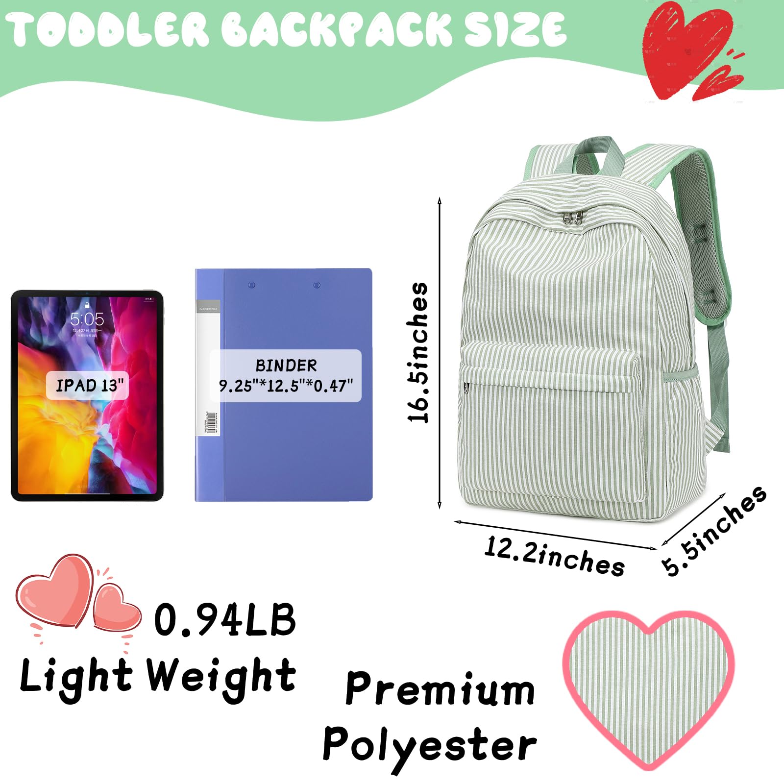CAMTOP Kids Backpack for Girls - Cute Small Preschool Bookbag for Kindergarten, School & Travel - Perfect for Toddler Daycare, Outings & Daily Use