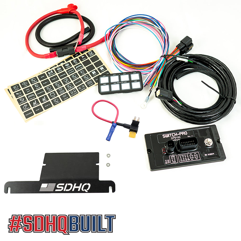 18-23 Jeep JL SDHQ Built Complete Switch Pros Mounting System - Heavy Duty Off-Road Switch Panel for Jeep Wrangler JL - Perfect for Overlanding & 4x4 Adventures