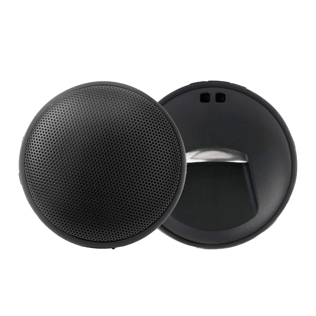 Speaqua H2.0 Waterproof Bluetooth Speaker with Bottle Opener - Portable Wireless Speaker for Beach, Pool & Outdoor Adventures - Dual Pairing Technology - Manta Ray Black - Perfect for Camping, Boating & Backyard Parties