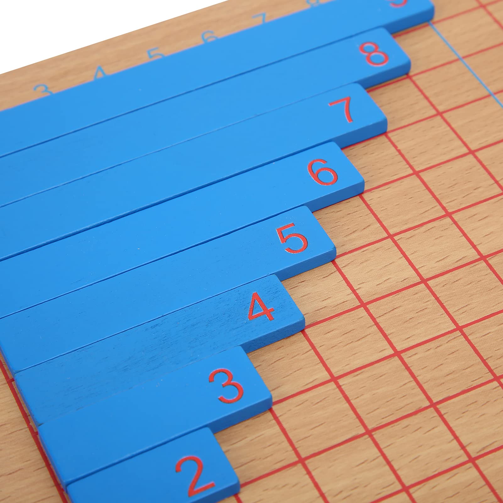 Montessori Math Toys for Kids - Wooden Counting Sticks & Number Board for Addition and Subtraction Learning - Perfect for Homeschooling, Classroom & Early Childhood Education