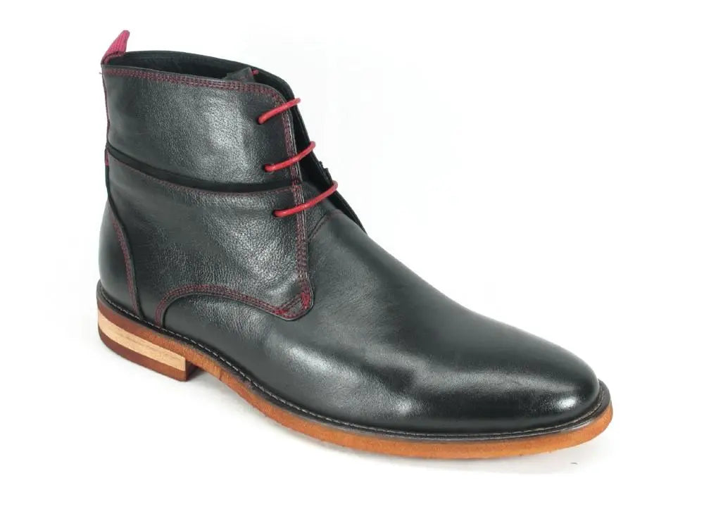Stylish Contrast Stitching Leather Boots for Women - Fashionable Ankle Boots with Durable Leather & Unique Stitching Design - Perfect for Casual Outfits, Office Wear & Night Out