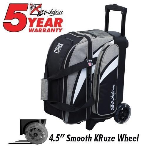 KR Strikeforce Cruiser Smooth Double Roller Bowling Bag - Durable & Lightweight for League Play & Tournament Travel