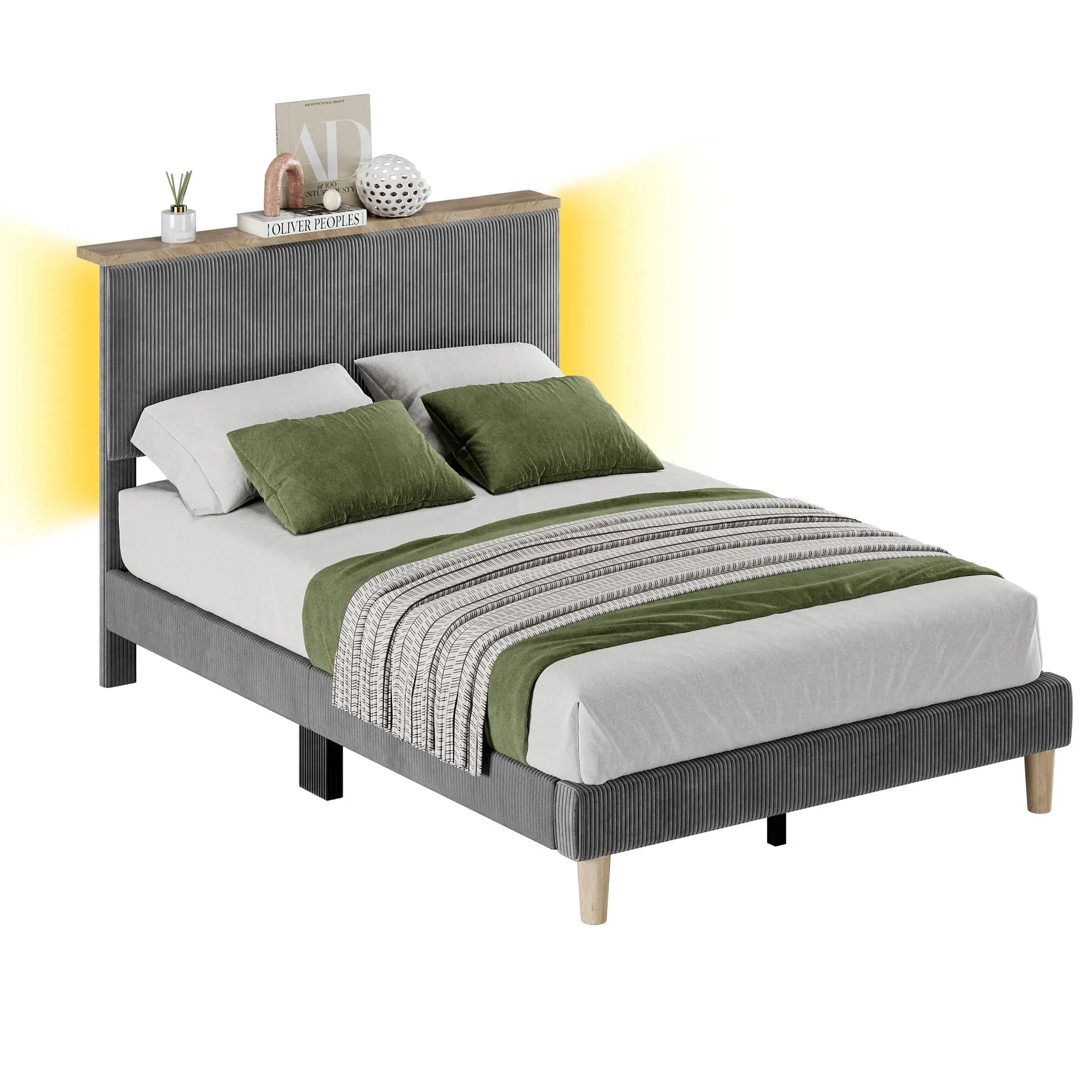 Bestier Twin Size Bed Frame with Adjustable Headboard - Sturdy Metal Platform Bed for Small Spaces, Dorm Rooms & Guest Bedrooms - Easy Assembly & Noise-Free Design