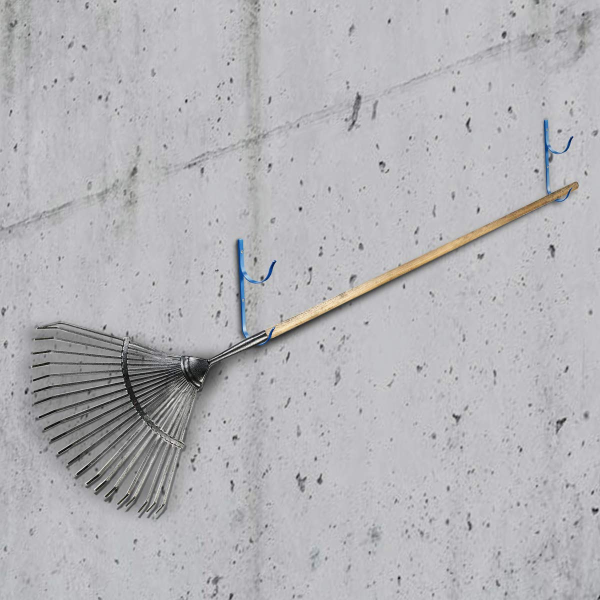 **Heavy Duty Blue Aluminum Pool Pole Hangers (2-Pack) with Screws – Durable Hooks for Swimming Pool Telescopic Poles, Skimmers, Nets, Brushes & Vacuum Hose – Perfect for Pool Maintenance & Garden Equipment Storage**    *(Ideal for organizing pool tools, keeping your backyard tidy, and ensuring easy access to cleaning equipment!)*