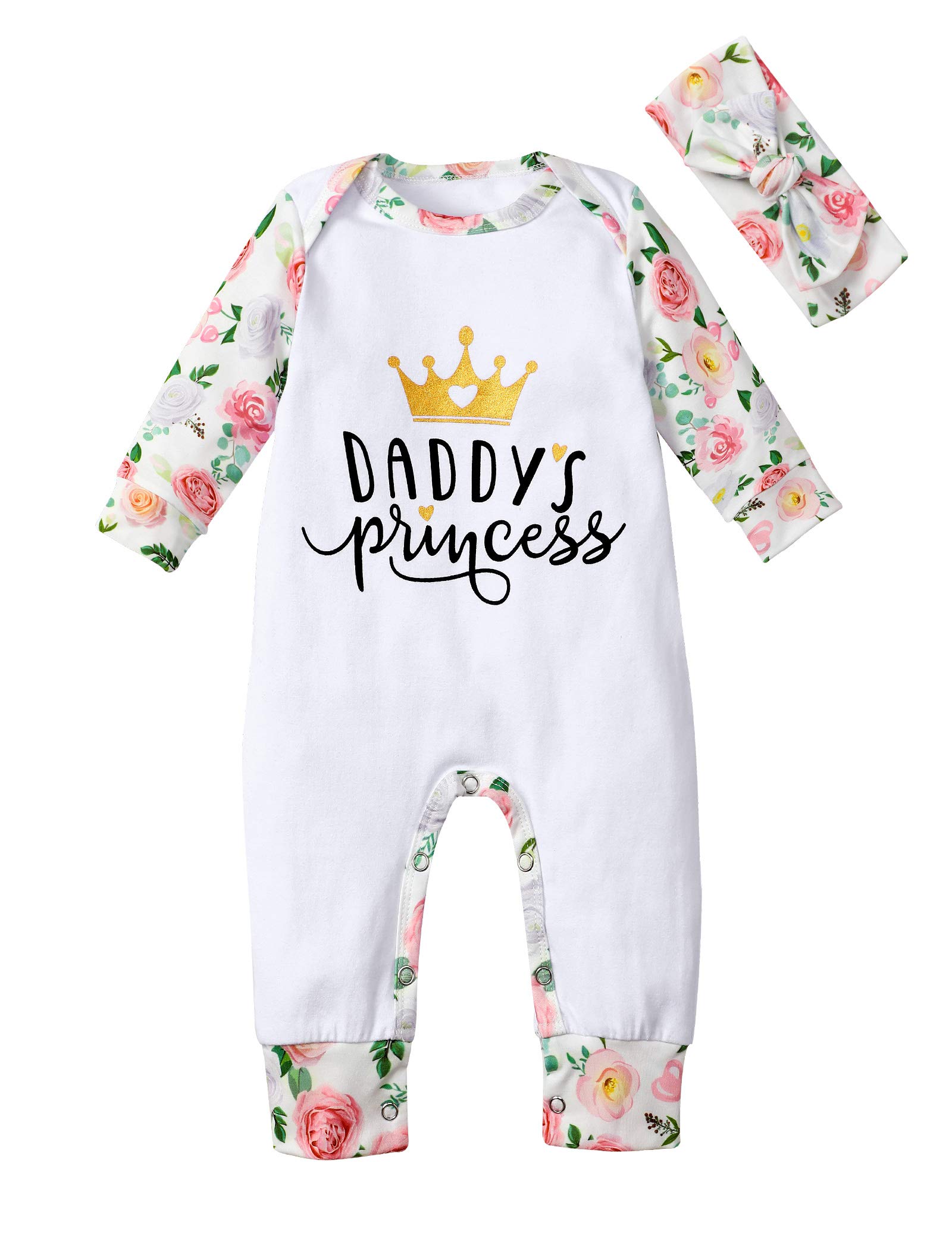 Newborn Baby Girl Romper Onesie - Soft Cotton Outfit for Infant Girls | Cute & Comfortable Jumpsuit for Newborns, Photo Shoots & Daily Wear