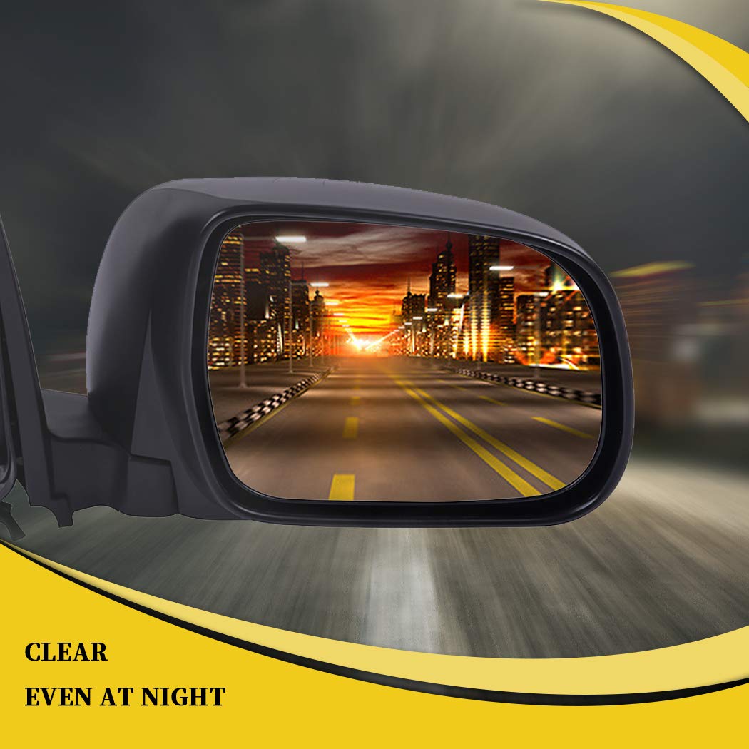 OCPTY Black Right Side Mirror Replacement for 2004-2010 Toyota Sienna - Textured Glass Manual Folding Non-Heated Mirror - Perfect for Parking Safety & Blind Spot Visibility