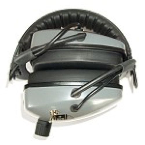 DetectorPro Gray Ghost NDT Headphones with 2 Coil Cables & 1/4 Angle Plug - Professional Metal Detecting Headset for Treasure Hunting, Gold Prospecting & Beach Metal Detector Accessories