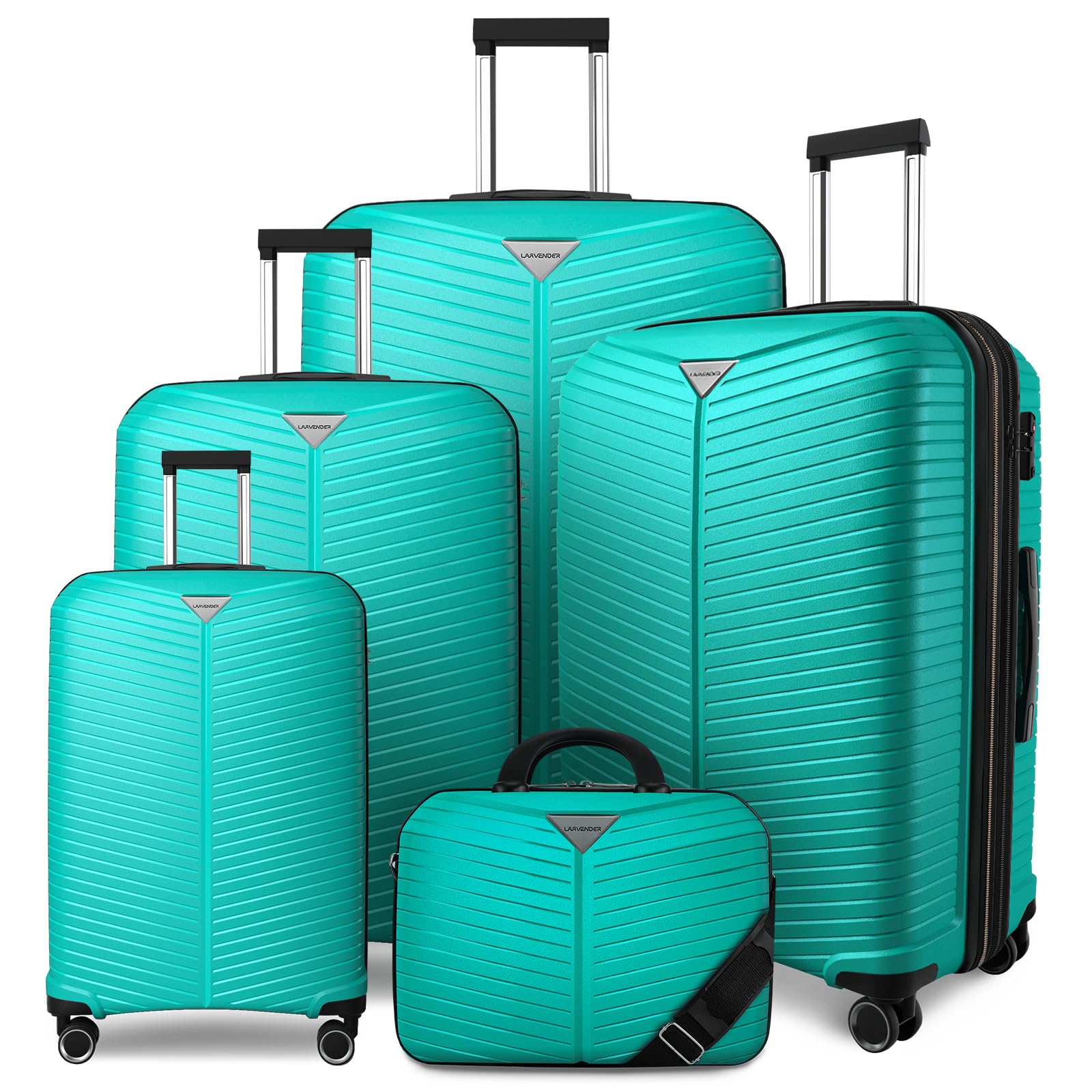 LEAVES KING 5-Piece Expandable Luggage Set with Spinner Wheels - 24