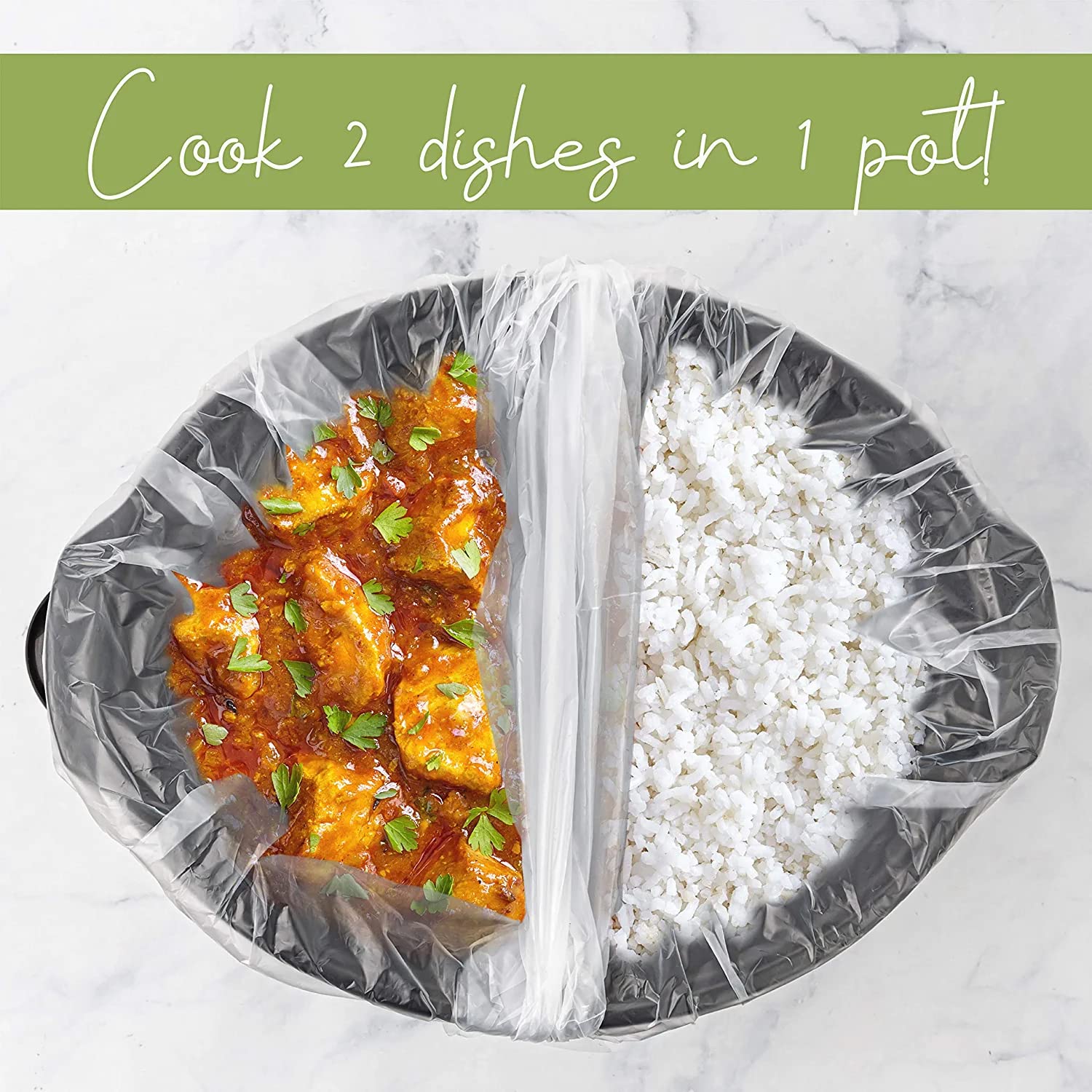 10 Pack Slow Cooker Liners for 5-6 Quart Crock Pots - 18x4x14 Inches with 4