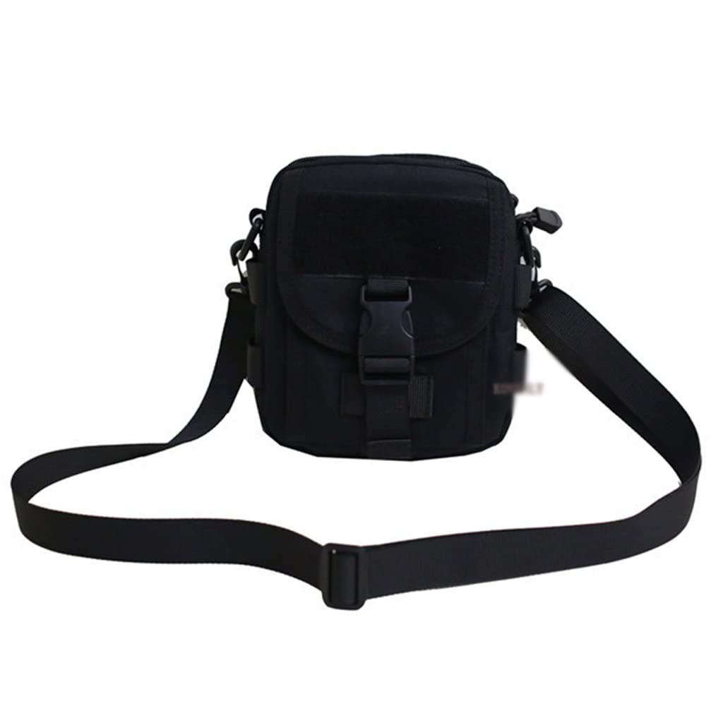 Men's Canvas Messenger Bag - Crossbody Shoulder Bag for Phone, Travel & Daily Use - Small Waist Pack & Chest Pouch (19x15x5.5cm) - Perfect for Commuting, Work, Outdoor Adventures & Casual Outings (Color: A)