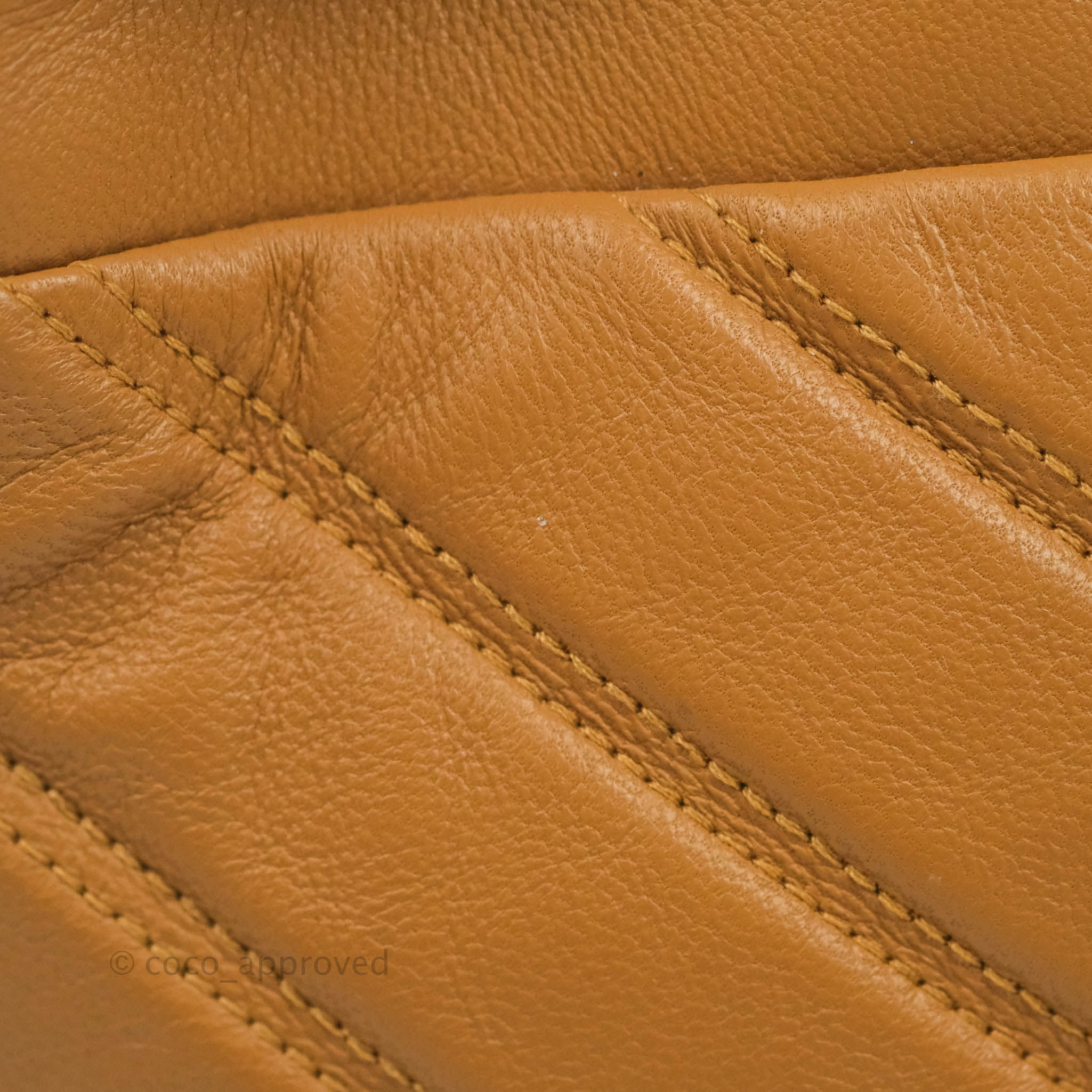 Chanel Chevron Bucket Drawstring Bag in Caramel with Gold Hardware - Perfect for Everyday Use, Travel & Fashion Accessories