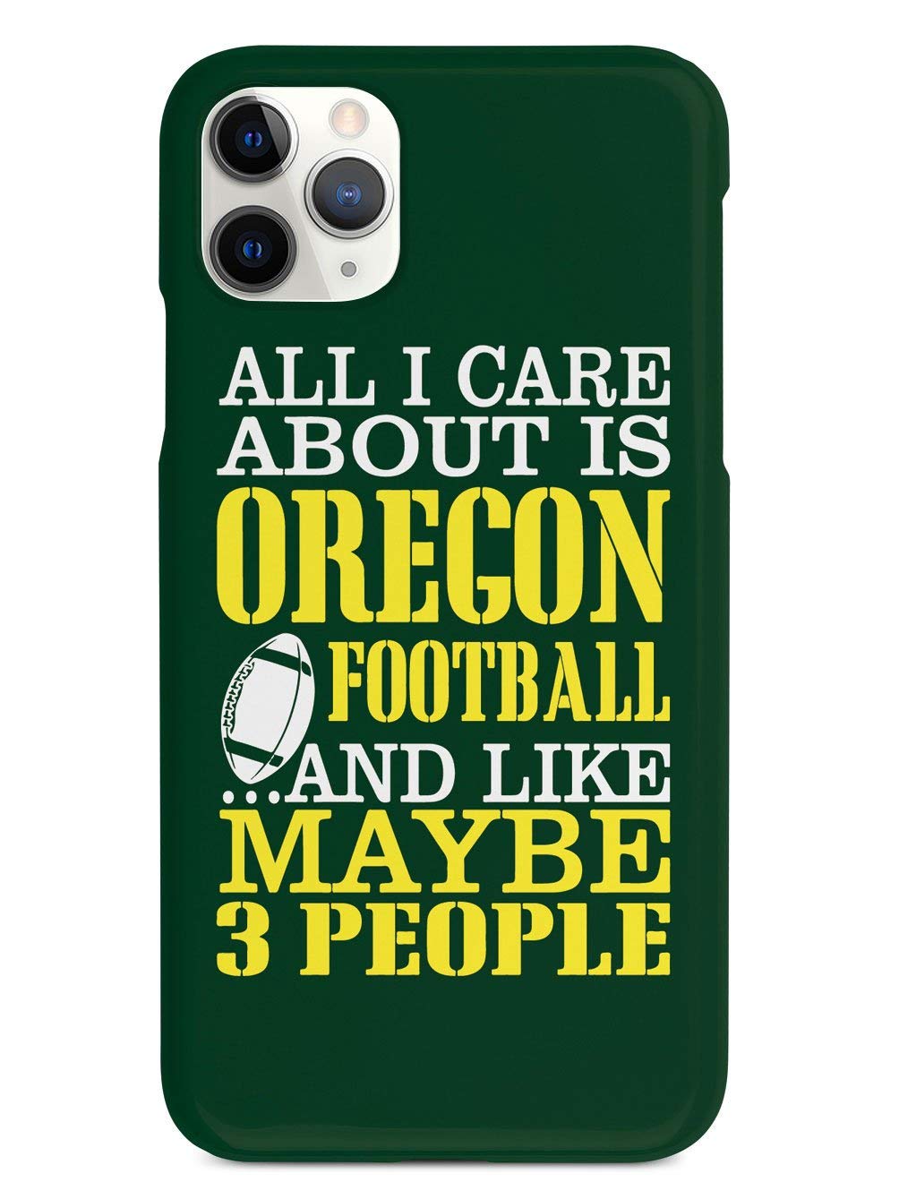 Premium 3D Textured Protective Case for iPhone 12 Pro Max - Oregon Football Inspired Design - Shockproof & Slim Cover for Apple iPhone 12 Pro Max - Perfect for Sports Fans & Everyday Protection