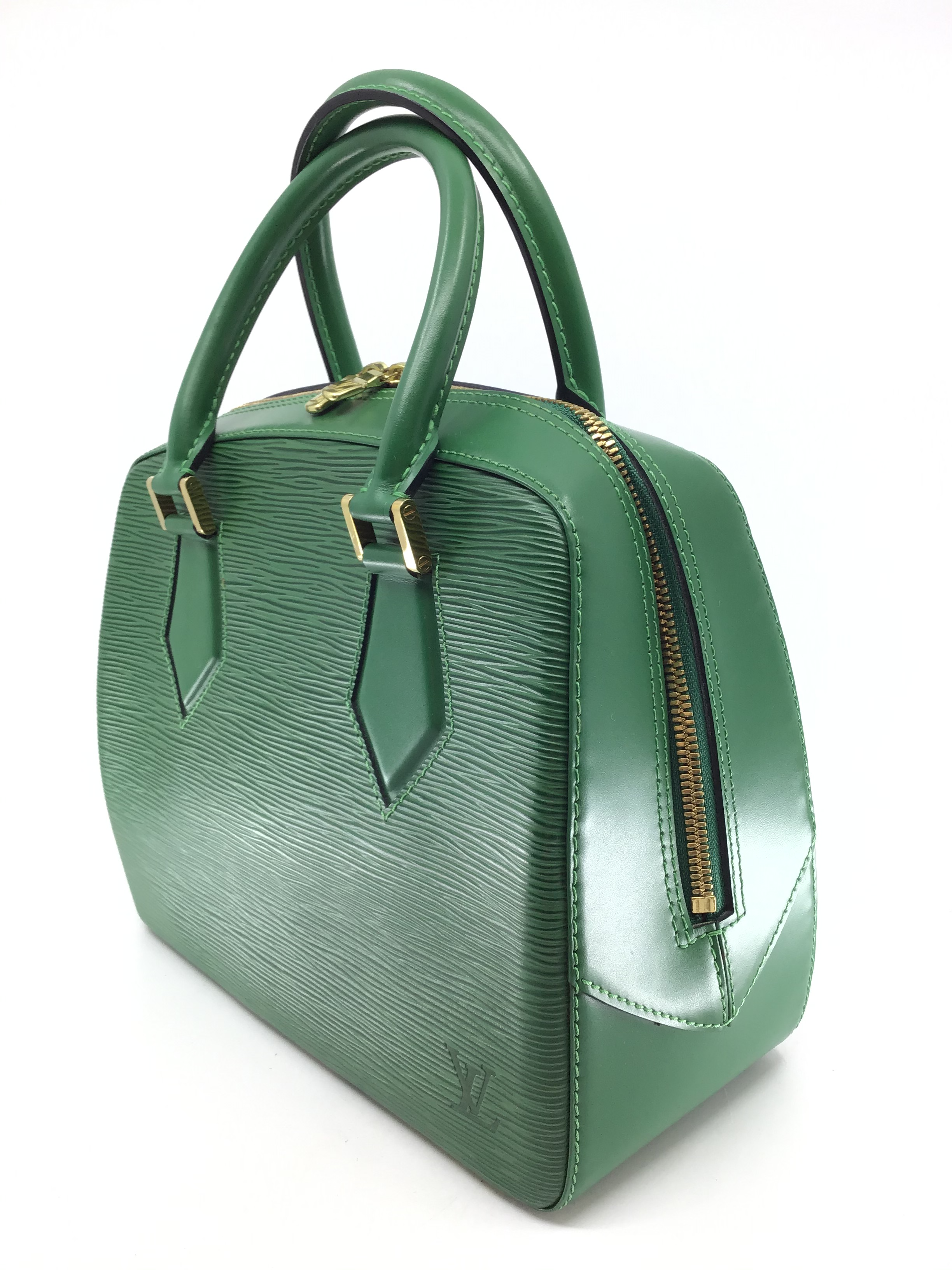 Louis Vuitton Epi Leather Sablon Satchel Bag for Women - Luxury Designer Handbag with Top Handle & Shoulder Strap - Perfect for Work, Travel & Everyday Use