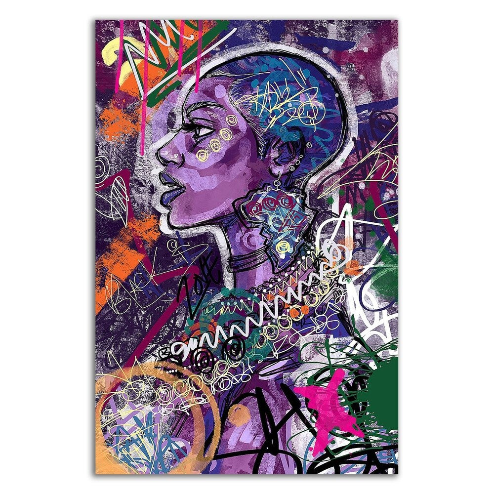 Black is Love by Justin Copeland - Premium Canvas Wall Art Print, Framed & Ready to Hang - Perfect for Living Room, Bedroom, or Office Decor