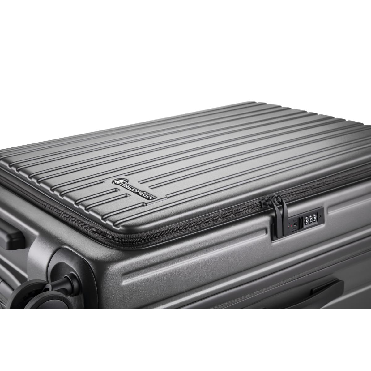 Daycrown 8528 Expandable Carry-On Luggage with Hinomoto Silent Wheels - Lightweight Spinner Suitcase for Travel, Business & Vacation - TSA Lock & Front Opening Design
