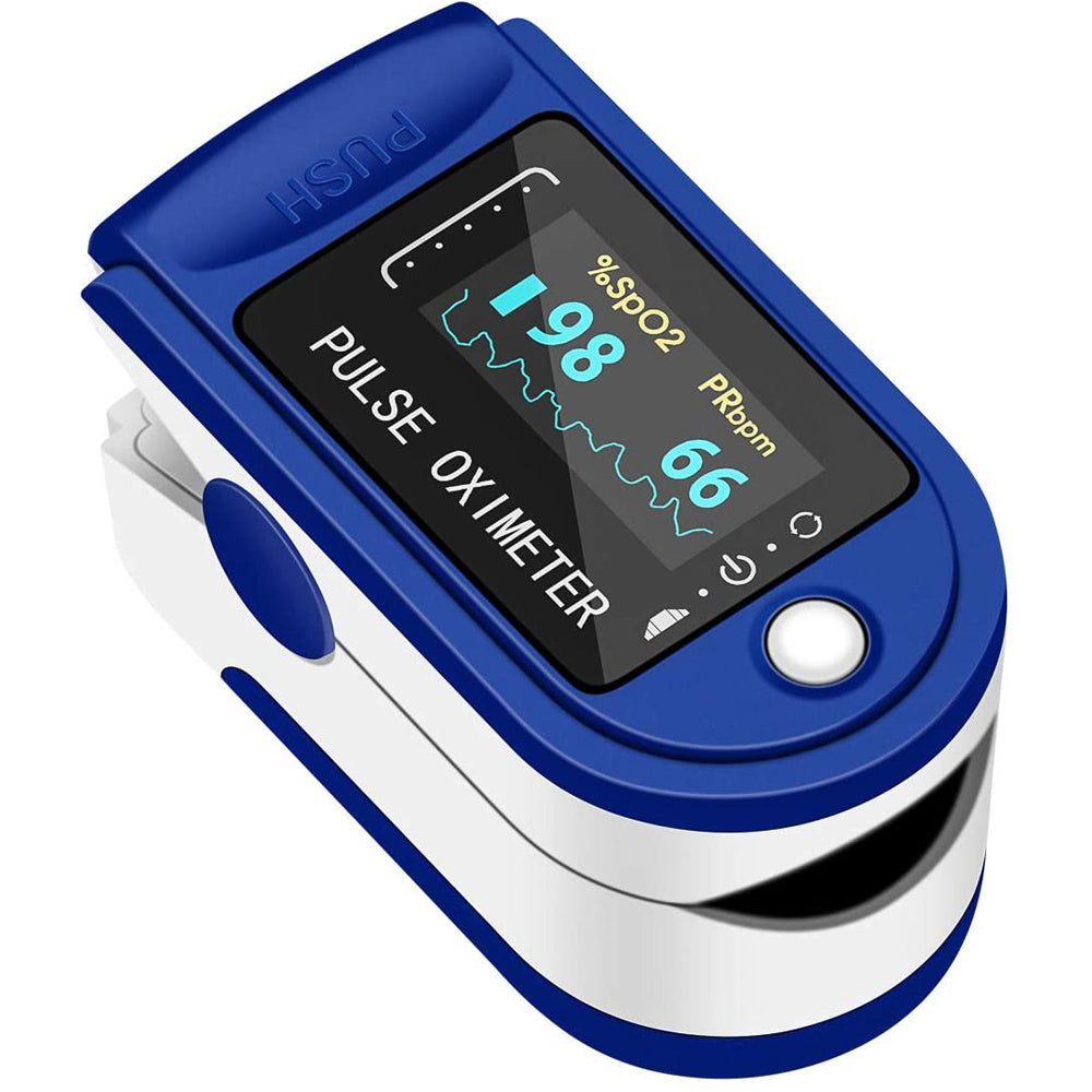 Fingertip Pulse Oximeter - Accurate Blood Oxygen Saturation (SpO2) & Heart Rate Monitor for Adults & Kids - Portable Oxygen Meter for Home Use, Travel, Sports & Health Monitoring
