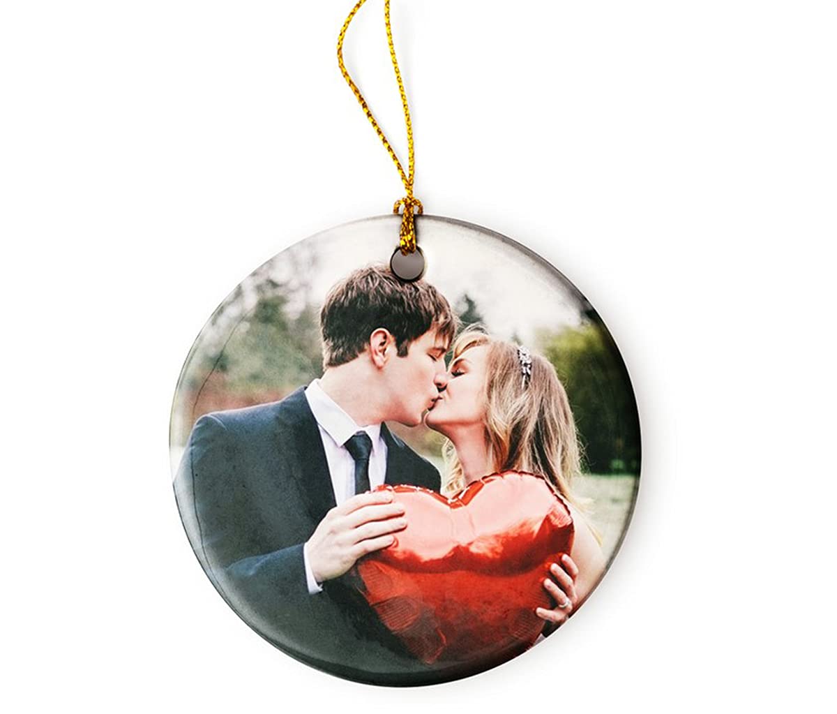 Personalized Christmas Ornament with Flowers - Custom Dog-Themed Holiday Decor for Home, Tree & Fireplace - Festive Hanging Decoration for Christmas Gifts & Party Decorations