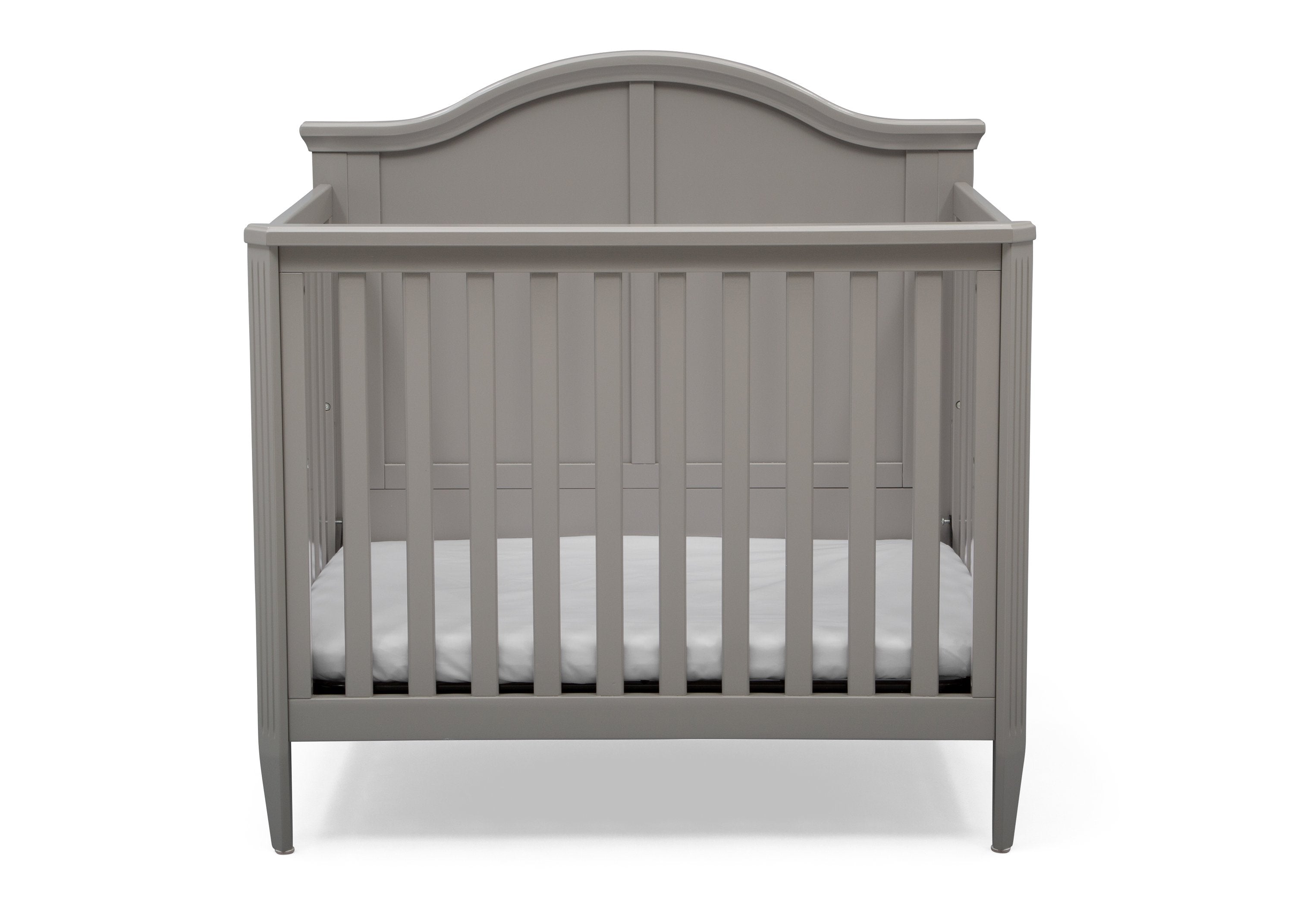 Parker Mini Convertible Baby Crib with Mattress & 2 Sheets - 3-in-1 Toddler Bed & Daybed - Safe Nursery Furniture for Newborns & Infants - Perfect for Small Spaces & Nursery Decor