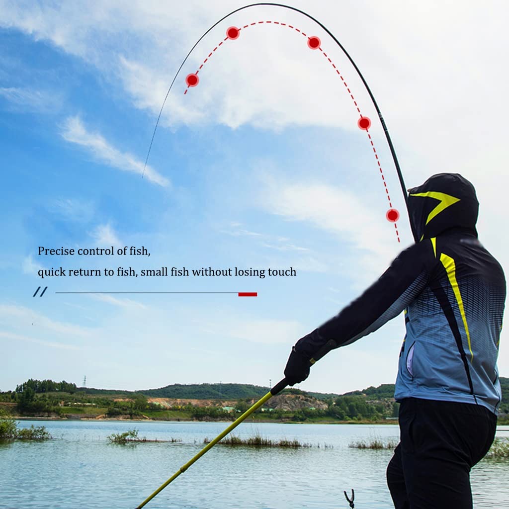 Premium Carbon Fiber Telescopic Fishing Rod - Ultra Light Spinning Pole for Carp, Bass & Trout | Professional & Beginner Friendly | Perfect for Freshwater, Saltwater & Travel Fishing