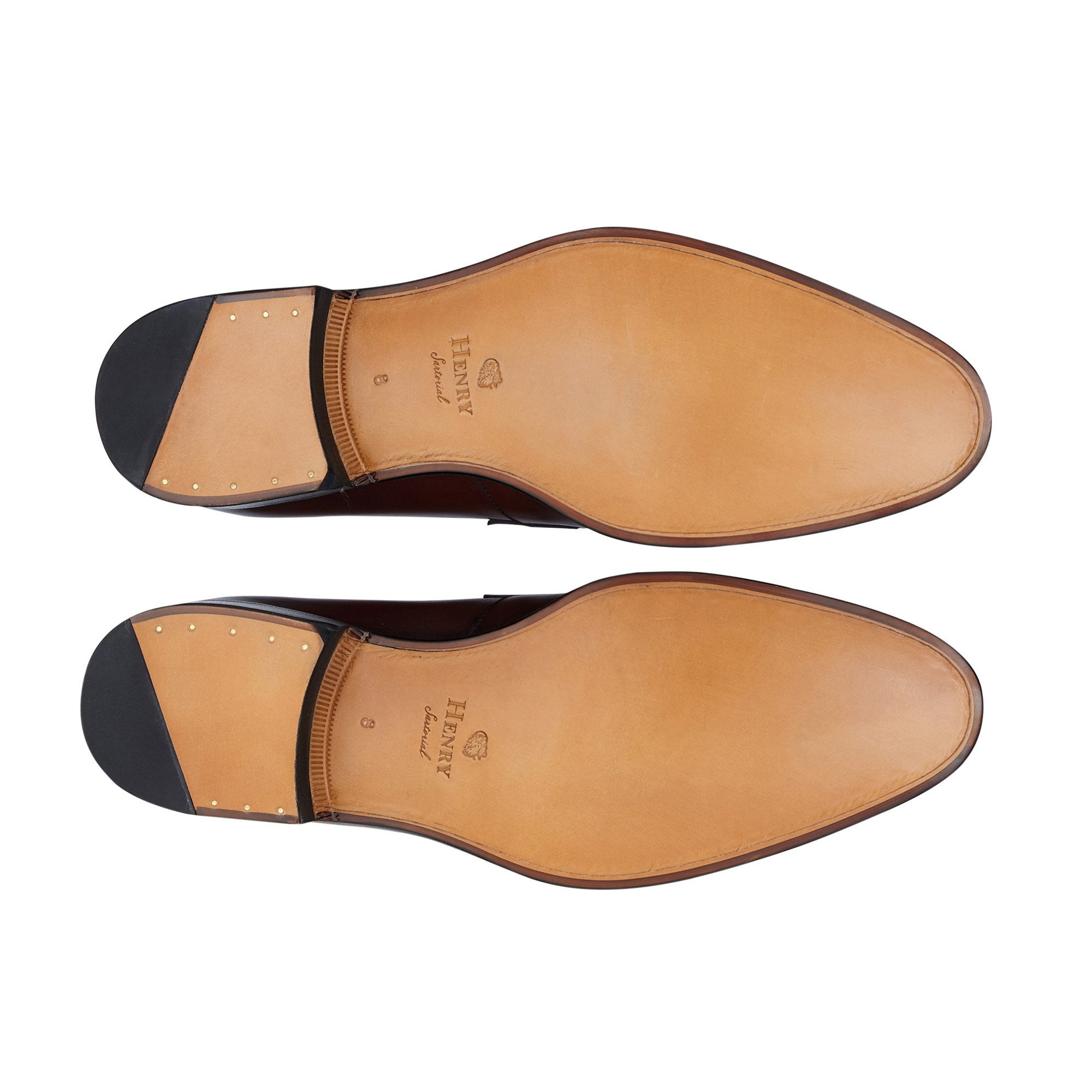 HENRY SARTORIAL Campbell Loafers for Men - Genuine Leather Cherry Red Penny Loafers - Comfortable Slip-On Dress Shoes for Business, Office & Formal Occasions