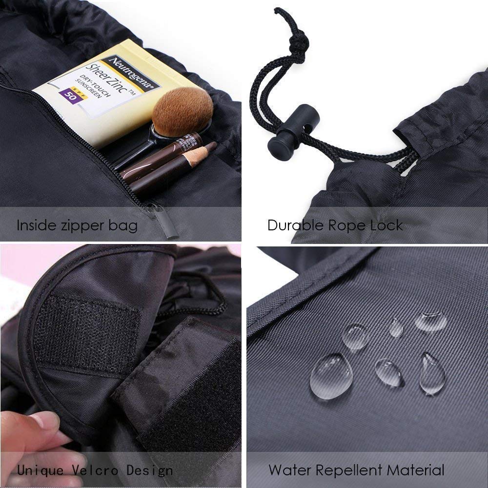BOTIST Large Capacity Portable Drawstring Makeup Bag - Waterproof Cosmetic & Toiletry Pouch for Women & Girls, Travel Organizer (Multicolor) | Perfect for Travel, Gym, Beach & Daily Use