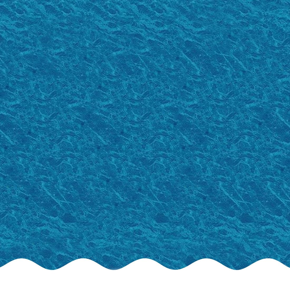 Smartline 15 ft Round Swimming Pool Liner - Pacific Ice Overlap Style for Steel Sided Above Ground Pools | 48-52 Inch Wall Height | 25 Gauge Heavy Duty Virgin Vinyl | Perfect for Backyard Summer Fun, Family Gatherings & Outdoor Relaxation