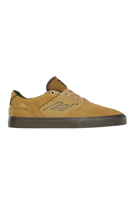 Emerica Low Vulc Skate Shoes for Men - Tan/Brown Sneakers | Comfortable & Durable for Skateboarding & Casual Wear