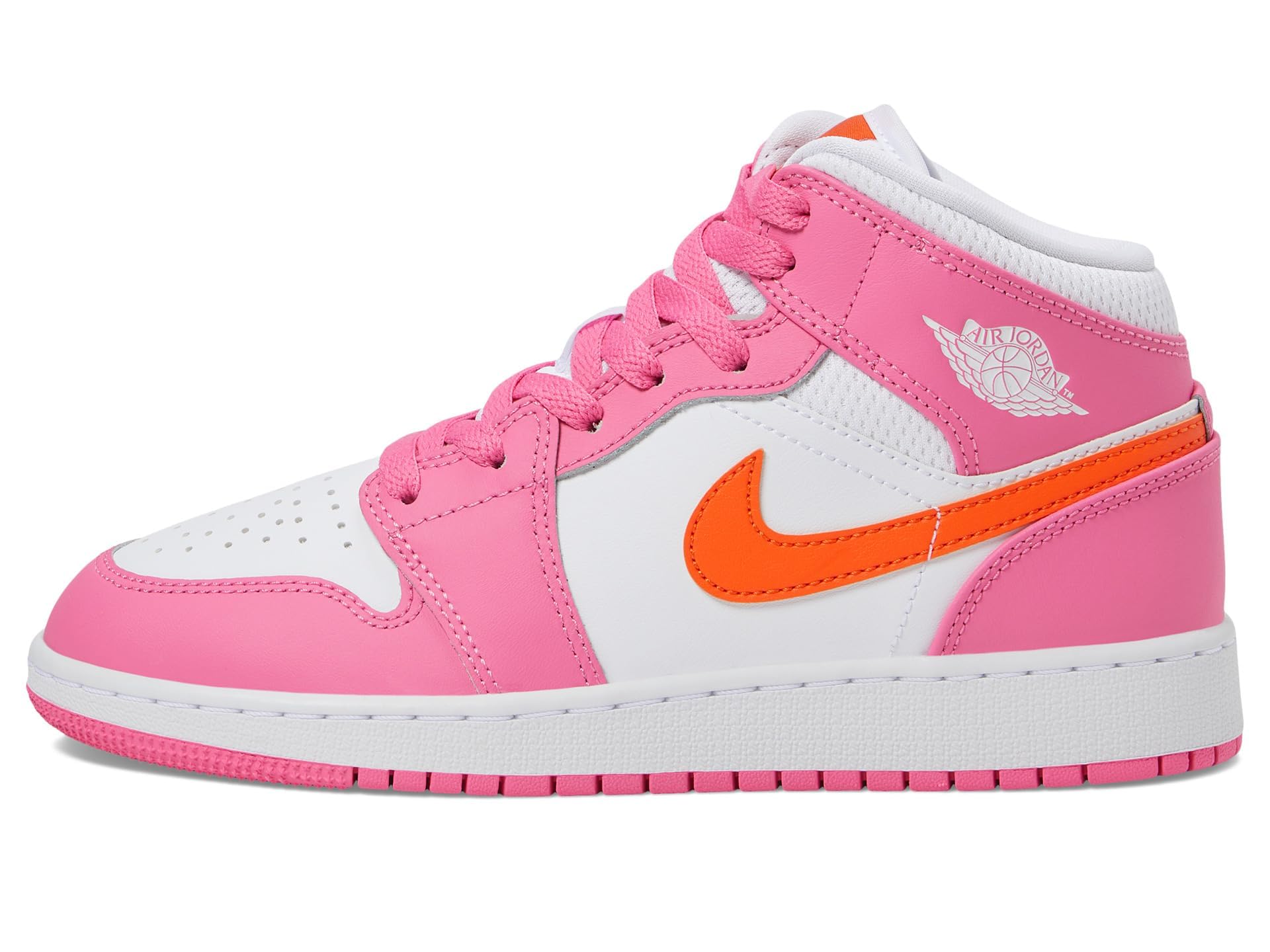 Air Jordan 1 Mid Big Kids' Basketball Shoes - Boys' High-Top Sneakers for Sports & Casual Wear