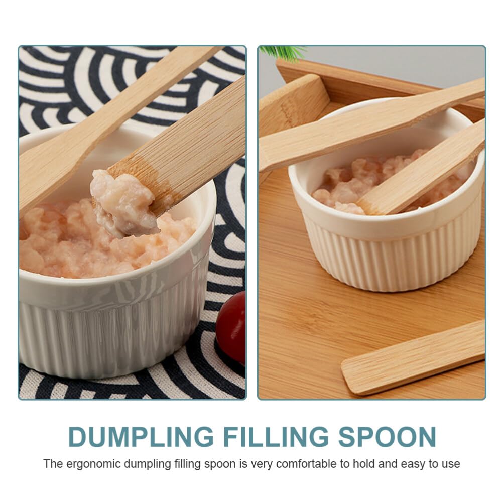12-Piece Cabilock Mixing Spoon Set - Pastry Scraper, Dough Cutter, Wonton Stuffing Spoon - Essential Baking & Dumpling Making Tools for Home Cooks & Professional Chefs - Perfect for Cake Decorating, Cocktail Mixing, and Asian Cuisine Preparation