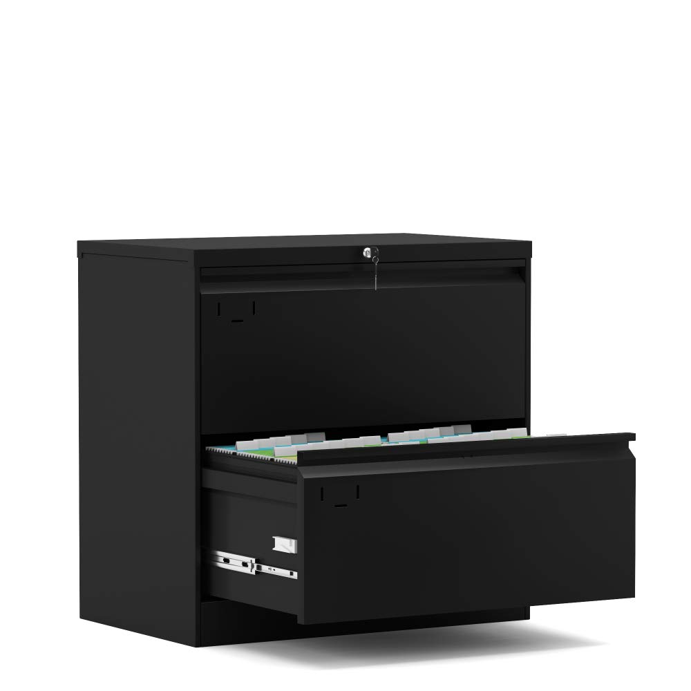 Heavy Duty 2-Drawer Metal Lateral File Cabinet - Office Storage Solution for Home & Business Organization | Perfect for Documents, Folders & Office Supplies