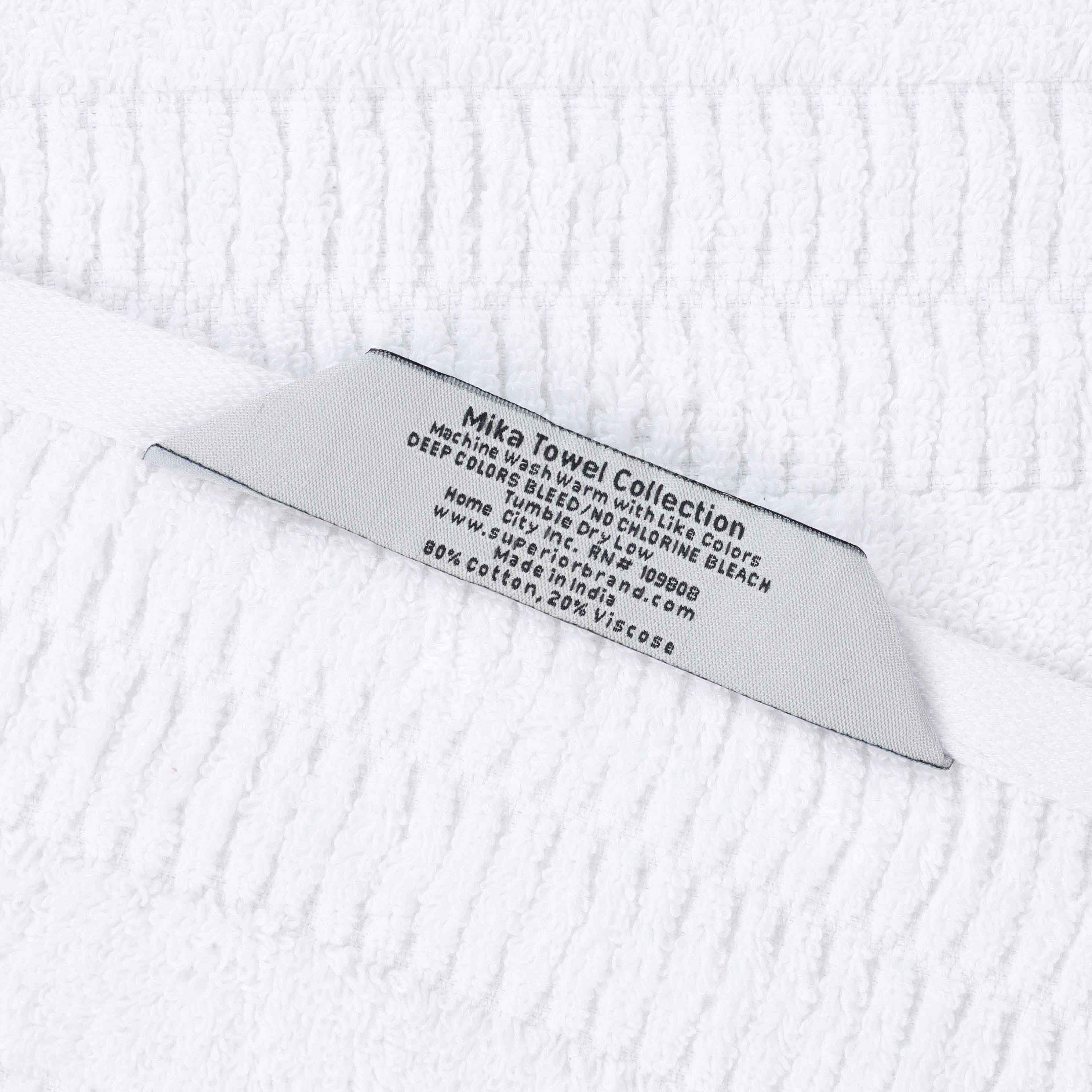 Premium Mika Smart Twist Cotton Bath Sheets - Ultra Soft & Absorbent, Set of 2 - Luxury Vertical Ribbed Design for Spa, Hotel & Home Bathroom Use