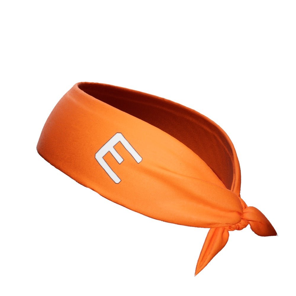 Orange Hair Tie Headband for Women - Soft Stretchy Elastic Head Wrap for Workouts, Yoga, and Everyday Use