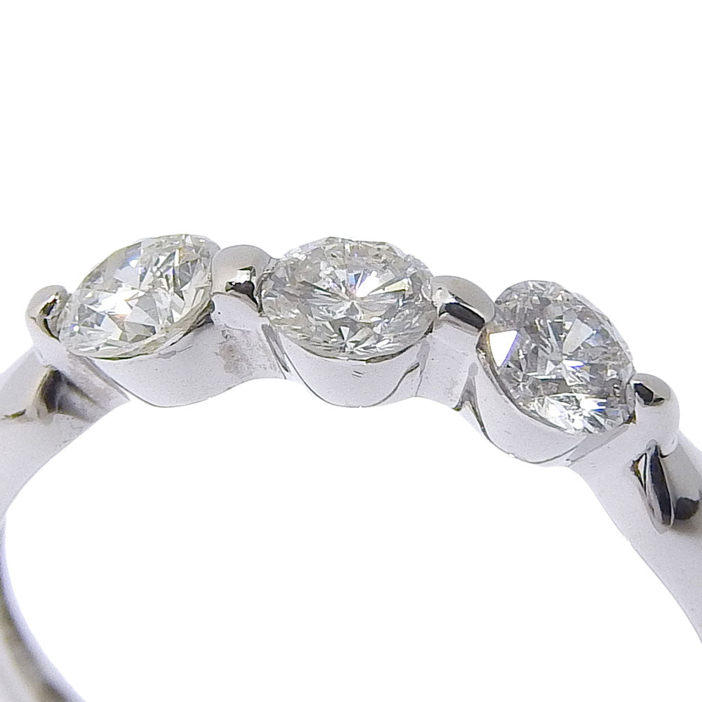 3P 18K White Gold Diamond Ring for Women - Elegant Wedding, Engagement & Anniversary Jewelry Gift