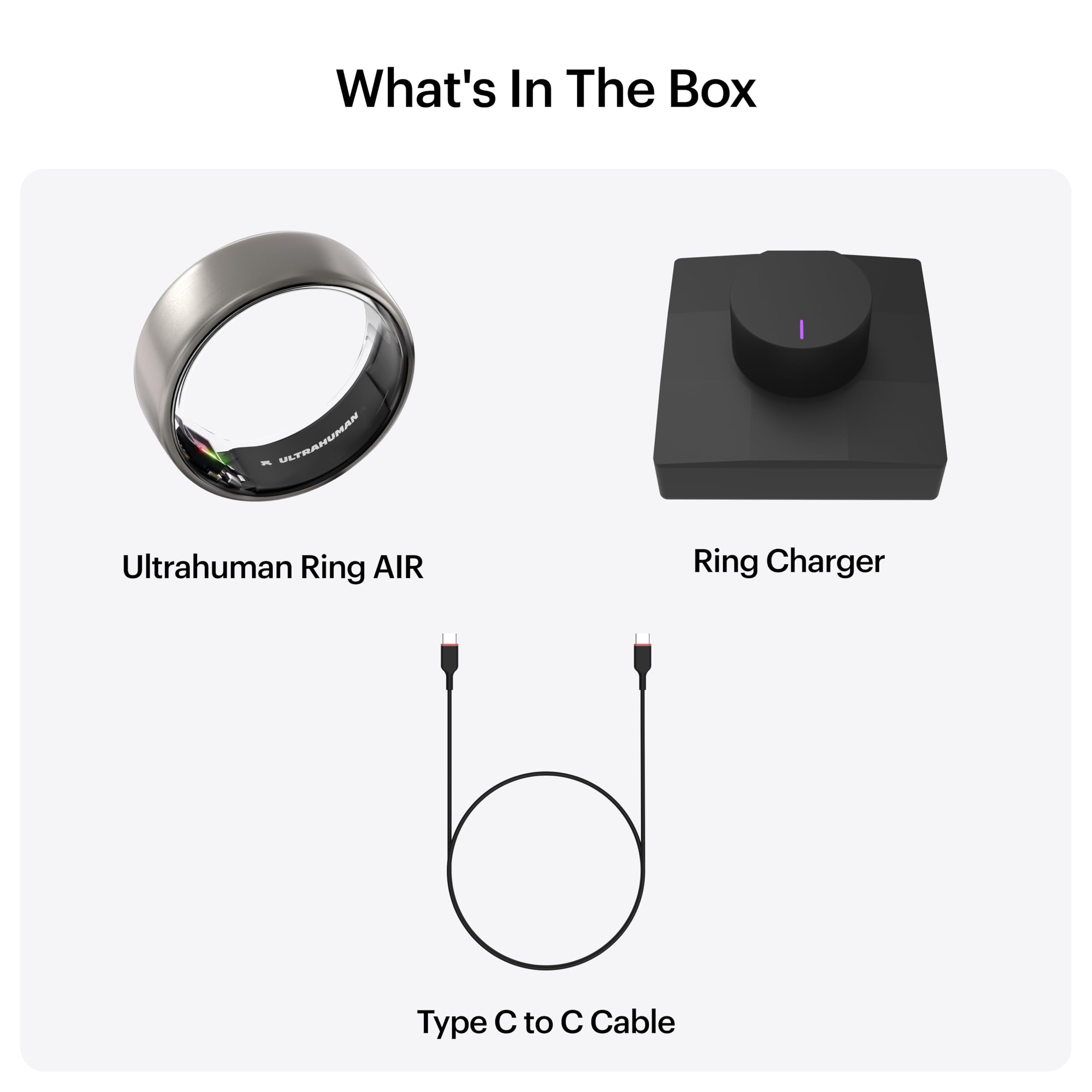ULTRAHUMAN Ring AIR - Smart Ring for Sleep Tracking & Fitness Monitoring, Health Tracker for Women & Men (No Subscription Fee) - Perfect for Nighttime Sleep Analysis & Daily Activity Tracking