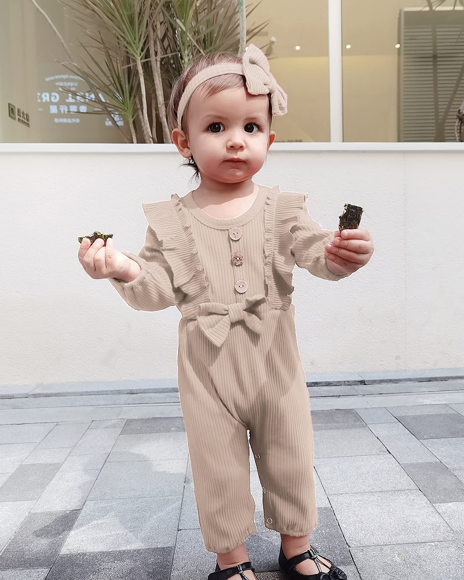 Mioglrie Newborn Baby Girl Clothes - Soft Cotton Short Sleeve Romper Jumpsuit for Summer | Perfect for Playtime, Photo Shoots & Daily Wear