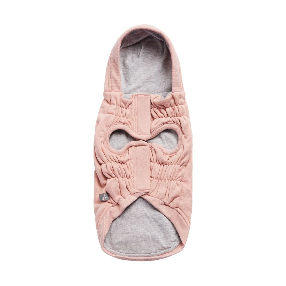 Elasto Fit Urban Hoodie for Women - Soft Pink Pullover Hooded Sweatshirt for Casual Wear & Street Style Fashion