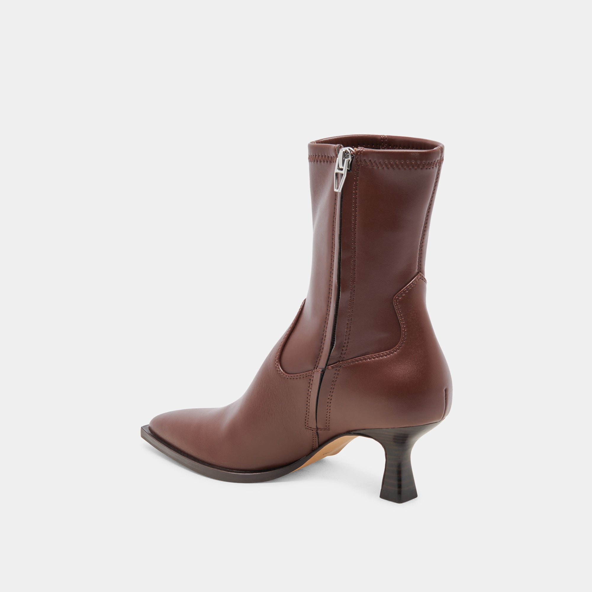ARYA BOOTS Chocolate Brown Leather Ankle Boots for Women - Stylish & Comfortable for Casual, Office & Outdoor Wear