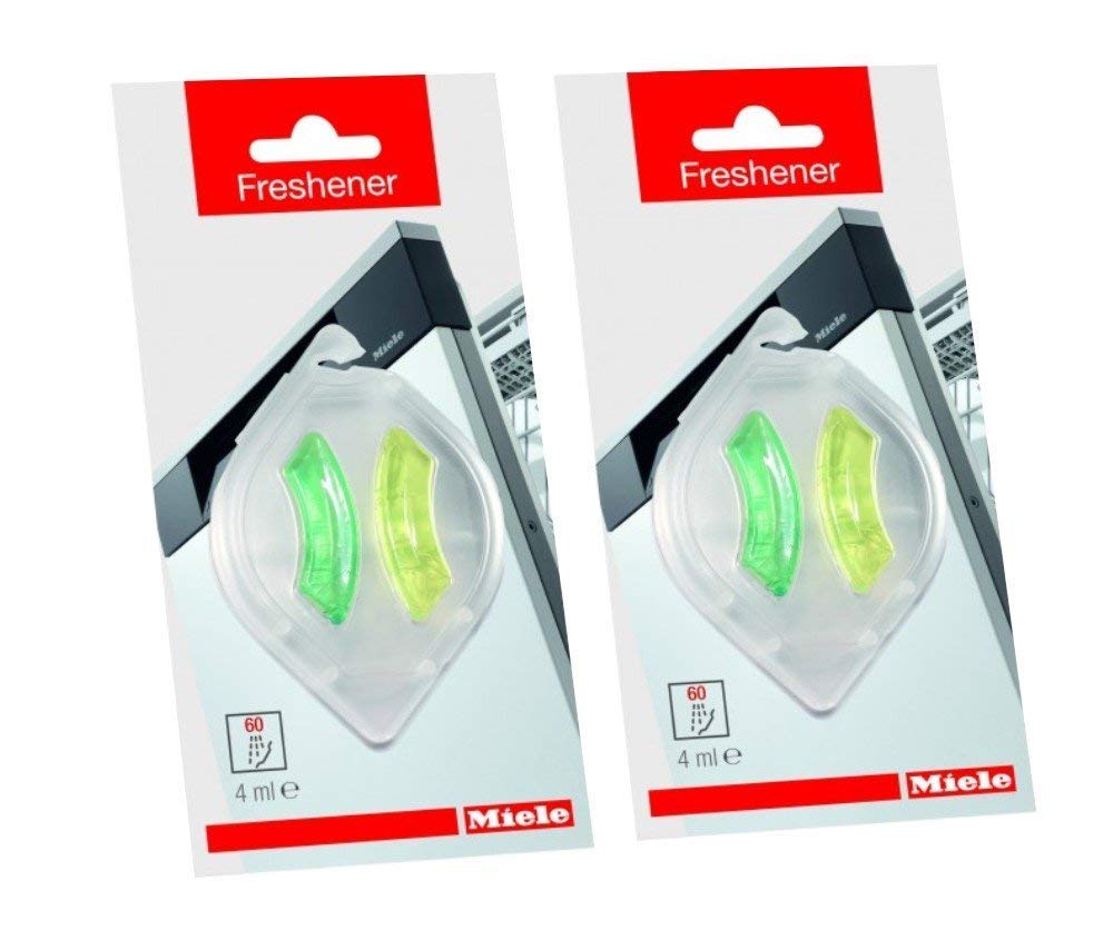 Miele Dishwasher Freshener - Lemon Scented Cleaning Tablets (2 Pack) | Removes Odors & Freshens Dishwasher | Perfect for Daily Maintenance & Deep Cleaning