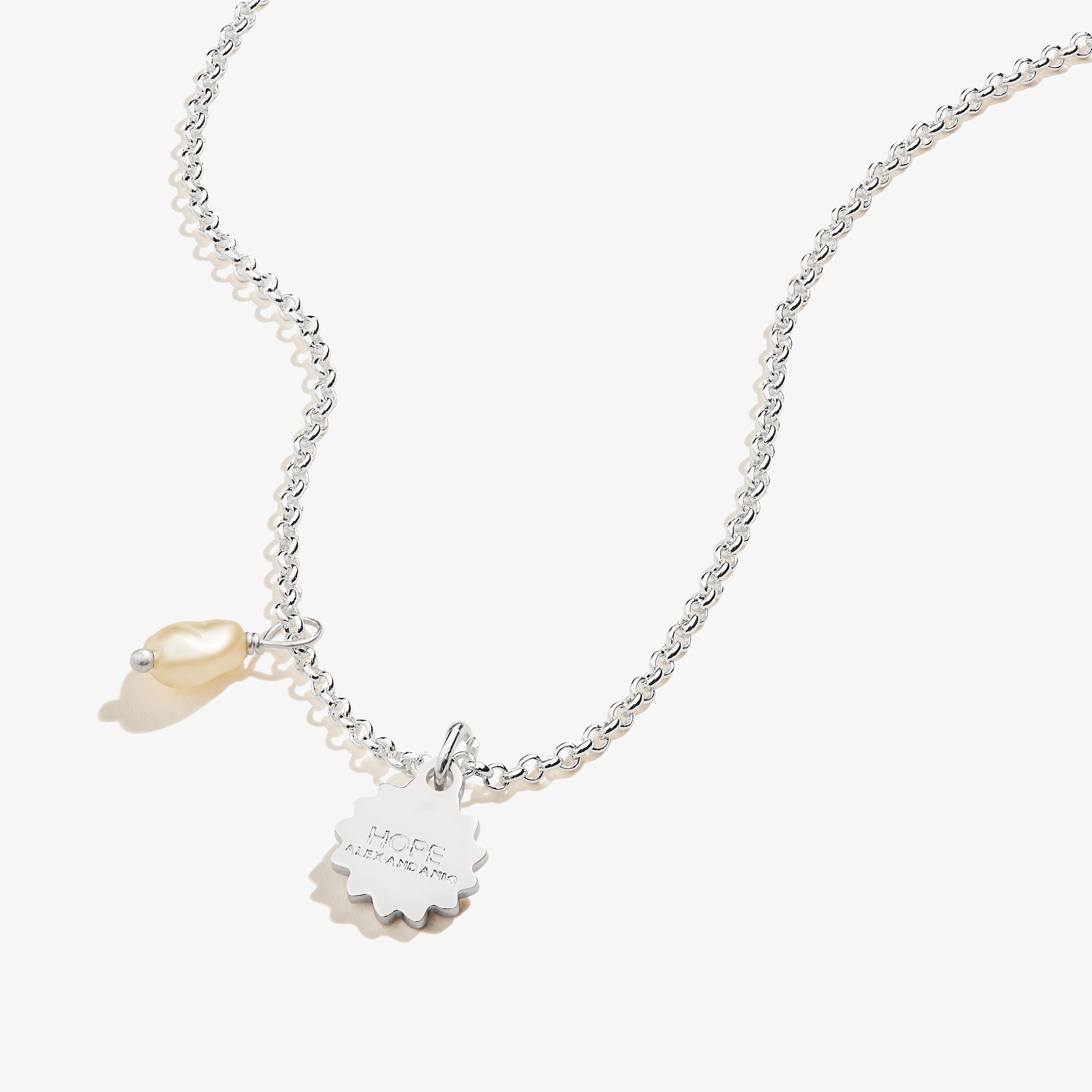 Elegant Daisy & Pearl Duo Charm Necklace for Women - Perfect for Weddings, Anniversaries, and Special Occasions